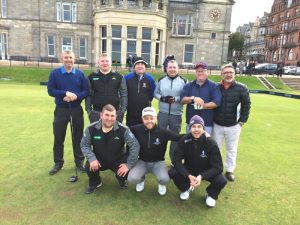 Golfers in St Andrews 