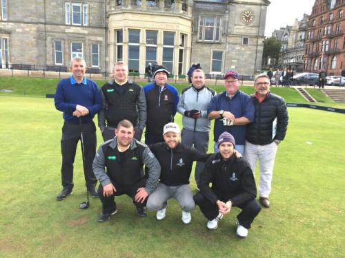 Golfers in St Andrews