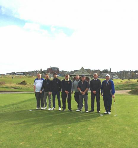 Golfers in St Andrews